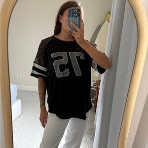 Free People We The Free Repurposed Jersey Graphic Tee